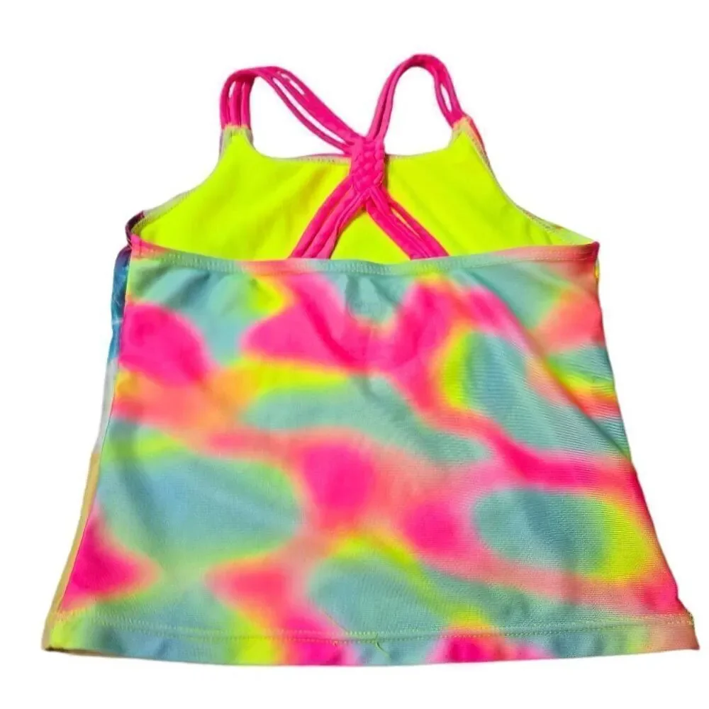 Wonder Nation unicorn tankini swimsuit S6/6X